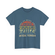 Vintage 2012 Official Teenager 13th Birthday T-Shirt - Unisex Gift
