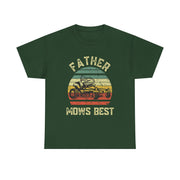 Funny Father's Day T-Shirt Dad Mows Best Lawn Mowing Gift for Him