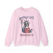 Funny Retro Bitches Love Independence Day Sweatshirt Unisex Gift