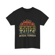 Vintage 2012 Official Teenager 13th Birthday T-Shirt - Unisex Gift
