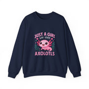 Kawaii Axolotl Sweatshirt for Girls and Kids