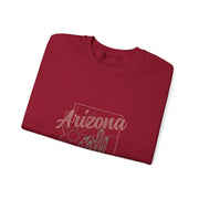 Arizona AZ Pride State Map Cactus Desert Vintage Sweatshirt - Unisex Apparel