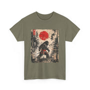 Funny Samurai Bigfoot Japanese Vintage Ukiyo-e Art Unisex T-Shirt