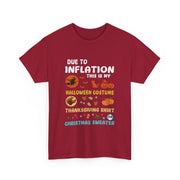 Funny Inflation Holiday T-Shirt - Unisex Apparel