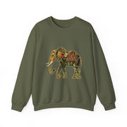Beautiful Elephant Floral Flower Design Unisex Sweatshirt
