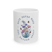 Floral Butterflies Democrat President Mug - Gift for Her & Him