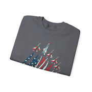 Patriotic USA Flag Fighter Jets Sweatshirt Gift for Fans