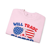Funny Will Trade Sister for Firecrackers 4th of July USA Unisex Sweatshirt