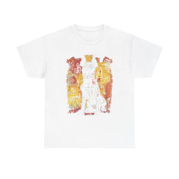 Womens Pop Art Dog 90s Graffiti V-Neck T-Shirt Gift for Her