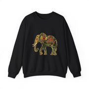 Beautiful Elephant Floral Flower Design Unisex Sweatshirt