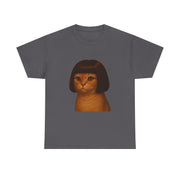 Funny Cat Bob Haircut Girl Meme T-Shirt - Unisex Apparel