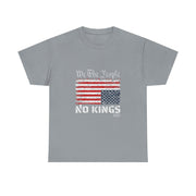 No Kings in America Distress Flag Upside Down We the People T-Shirt - Unisex Apparel