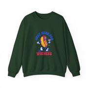 Hot Dog I'm Just Here For The Wieners Funny 4th of July Sweatshirt - Unisex Apparel