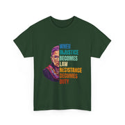 RBG Quote When Injustice Becomes Law Resistance Becomes Duty T-Shirt Gift for Fans