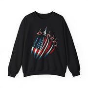 Patriotic USA Flag Fighter Jets Sweatshirt Gift for Fans