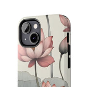 Vintage Lotus Blossom Phone Case Gift for Her - Trending Floral Design