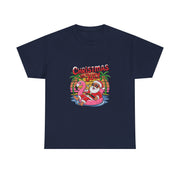 Christmas in July Funny Santa Summer Beach Vibes Hawaiian T-Shirt - Unisex Apparel