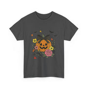 Charming Pumpkin Floral Design Accent Joy T-Shirt - Unisex Apparel
