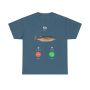 Fish Calling T-Shirt – Funny Incoming Call Graphic Tee for Fishermen and Fishing Lovers with Humor