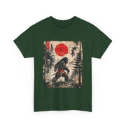 Funny Samurai Bigfoot Japanese Vintage Ukiyo-e Art Unisex T-Shirt