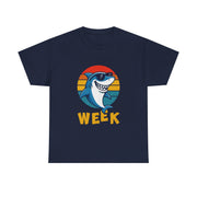 Retro Vintage Shark Fin Week 2025 Shark Lover Ocean Wildlife Unisex T-Shirt