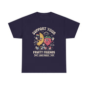 Retro Fruit LGBT Pride Support T-Shirt  Support Your Fruity Friends Unisex Apparel