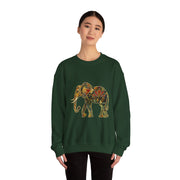 Beautiful Elephant Floral Flower Design Unisex Sweatshirt
