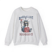 Funny Retro Bitches Love Independence Day Sweatshirt Unisex Gift