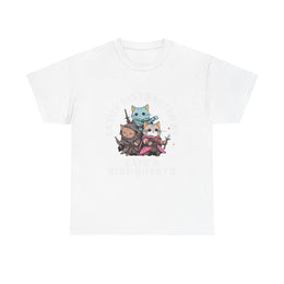 Funny Cats Side Quest Distracted Tabletop T-Shirt - Gift for Dad