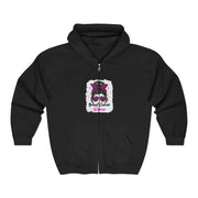Breast Cancer Awareness Leopard Print Zip Hoodie for Women