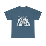 Tengo Dos Titulos Papa Abuelo Funny Spanish Father's Day T-Shirt Gift for Him