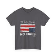 No Kings in America Distress Flag Upside Down We the People T-Shirt - Unisex Apparel
