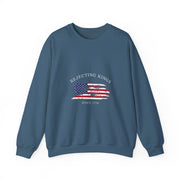 Funny Rejecting Kings Since 1776 Democracy America US Flag Sweatshirt - Unisex Apparel
