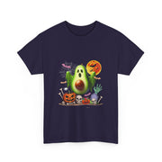 Avocado Horror Boo Ghost Halloween Vegan Cosplay Fruit T-Shirt - Unisex Apparel