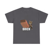 Funny Cat Throwing Brick - Angry Cat Meme T-Shirt - Unisex Apparel