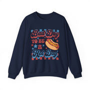 Funny BBQ Hot Dog Grilling Sweatshirt Independence Day Gift Unisex