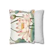 Elegant Floral Pillow Cover - Aesthetic Bedroom Decor - Housewarming Gift