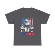 Funny Trump Merica American Flag Sunglasses 4th Of July Unisex Gift T-Shirt