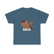 Funny Cat Throwing Brick - Angry Cat Meme T-Shirt - Unisex Apparel