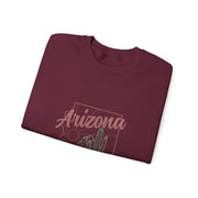 Arizona AZ Pride State Map Cactus Desert Vintage Sweatshirt - Unisex Apparel
