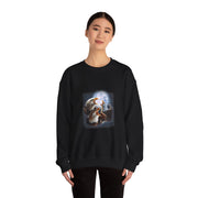 Funny Eagle Howling At The Moon Sweatshirt for Bird Lovers