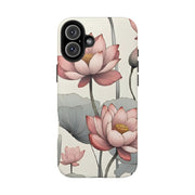 Vintage Lotus Blossom Phone Case Gift for Her - Trending Floral Design