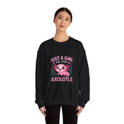 Kawaii Axolotl Sweatshirt for Girls and Kids