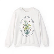 Unisex Floral Butterfly Democrat Liberal Sweatshirt Political Apparel