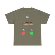 Fish Calling T-Shirt – Funny Incoming Call Graphic Tee for Fishermen and Fishing Lovers with Humor