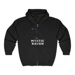 Mystic Raven Vintage Dark Academia Zip Hoodie Gift for Her