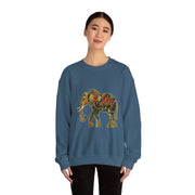 Beautiful Elephant Floral Flower Design Unisex Sweatshirt