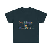 No Kings In America Protest Save Democracy Flag T-Shirt - Unisex Apparel