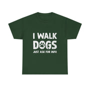 Funny Dog Walking T-Shirt – Whimsical Pet Lover Tee with Art Design for Dog Walkers Women