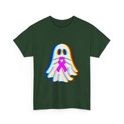 Trippy Vaporwave Boo Ghost Halloween Breast Cancer Awareness Tank Top - Unisex Apparel
